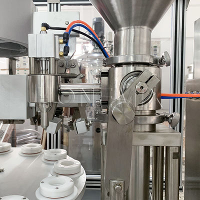 Industriële plastic buisvuller 2 kW zalfvulmachine en -verzegelmachine