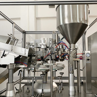Industriële plastic buisvuller 2 kW zalfvulmachine en -verzegelmachine