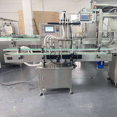 Automatische vloeistofvulmachines voor flessen 4 hoofd vullijn