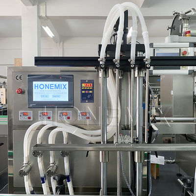 Automatische vloeistofvulmachines voor flessen 4 hoofd vullijn