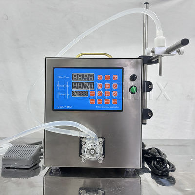 Vloeibare olieflessen vulmachine semi-automatische peristaltische pompvuller