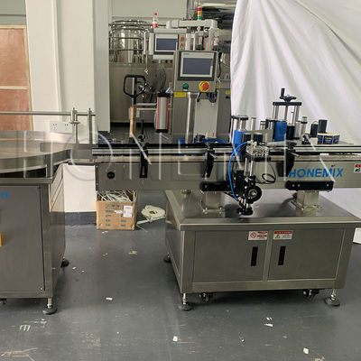 Verwarmde vaselinecrème vulmachine Twee mondstuk kappen afdichting etiketteringslijn