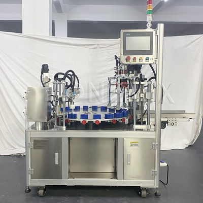 Roterende vloeistofvulmachines voor parfumflessen Volledig automatisch Compacte structuur
