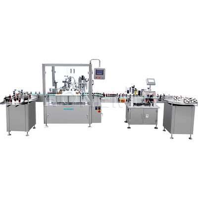 Etherische olie dropper fles vullen Deksel en etikettering machine 2 kW