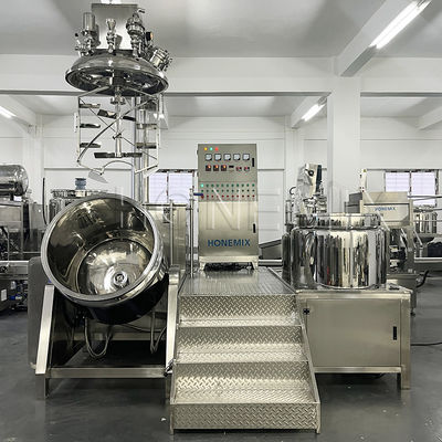 Vaste vacuüm-homogeniserende crème-mixer Hydraulische opheffende dubbele helixmixer
