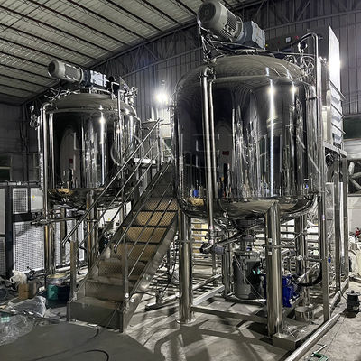 Hygiënische High Shear Emulgator Serum Lotion Mixer Machine Cosmetische