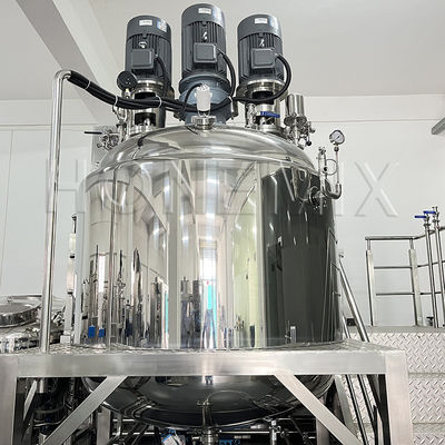 Vaste vacuümemulgator 1000L tandpasta-machine 5,5 kW