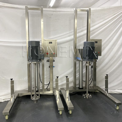 Draagbare machine voor het mengen van vloeistoffen met wasmiddel Industriële hogesnelheidsdispersiemixer