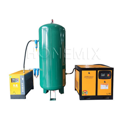 Krachtige hulpapparatuur 7.5KW / 10HP schroef luchtcompressor set