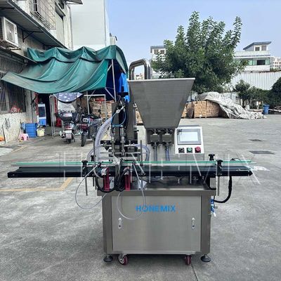 Automatische tandwielpomp badlotion Twee koppen vulmachine Pneumatisch voedingsmateriaal