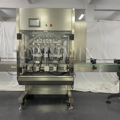 Vierkoppen Creme Filling Machine Servo Control Body Lotion Filling Machine