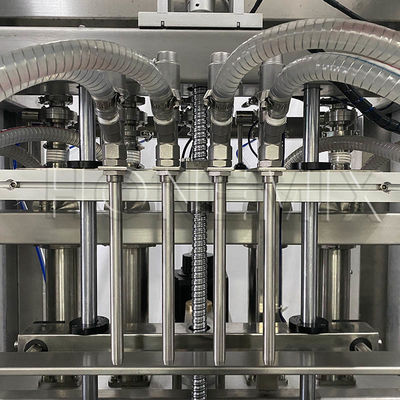 Vierkoppen Creme Filling Machine Servo Control Body Lotion Filling Machine