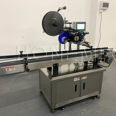 Top Plane Sticker Labeling Machine 2KW aangepast voor potfles