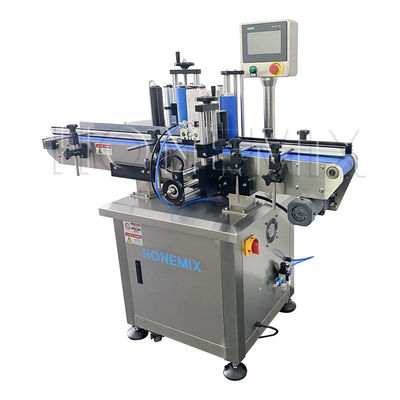 Automatische verticale sticker-etiketteringsmachine op maat voor ronde flessen