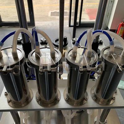 Liquid Parfums Making Equipment Vier koppen Automatische Parfume Filling Machine