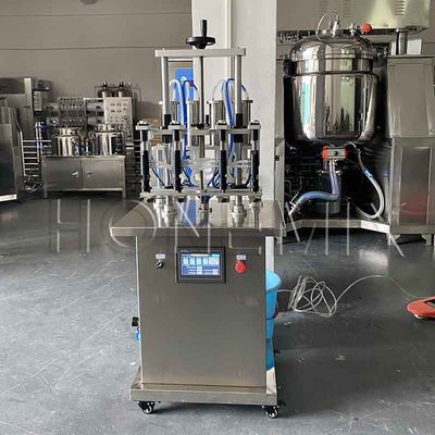 Liquid Parfums Making Equipment Vier koppen Automatische Parfume Filling Machine