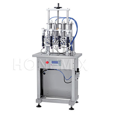 Semi-Auto Parfums maken machine Vier hoofden Vacuum vulmachine