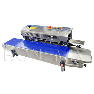 Horizontale plastic filmverzegelmachine 600W Verwarming Elektrische plastic zakverzegelmachine