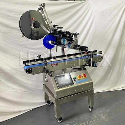 Kleine semi-automatische etiketteringsmachine 220V / 50Hz platte oppervlakte etiketteringsmachine