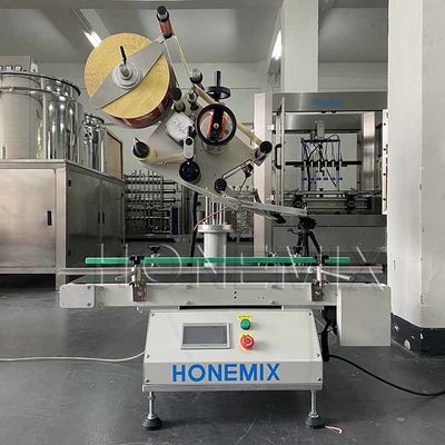 Desktop Flat Bottle Labeling Machine elektrisch Automatische doos label applicator