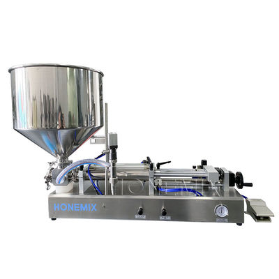 Horizontale sanitizer gel vulmachine één mondstuk semi-automatische vulmachine