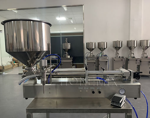 Horizontale sanitizer gel vulmachine één mondstuk semi-automatische vulmachine