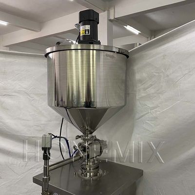Food Jam Hopper Filling Machine Verticaal Mengpaddel Pneumatische besturing