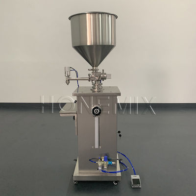 Verticale zuigervulmachine Pneumatische besturing Creme Filler Machine Veiligheid