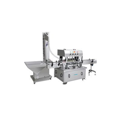 3 kW automatische hoge snelheid capping machine acht wielen roestvrij staal