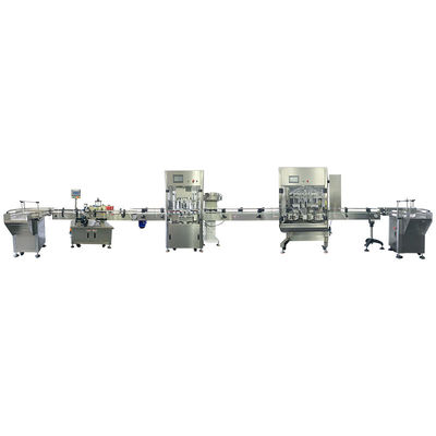 Vierkoppen Creme Filling Machine Servo Control Body Lotion Filling Machine