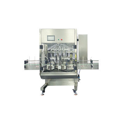 Vierkoppen Creme Filling Machine Servo Control Body Lotion Filling Machine