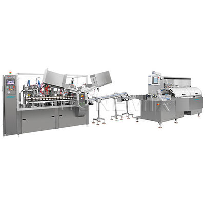 Automatische hogesnelheidspakketmachine met twee koppen voor het vullen van buizen