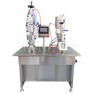 Semi-automatische haargel vulmachine vochtinbrengende spray aerosol vulmachine