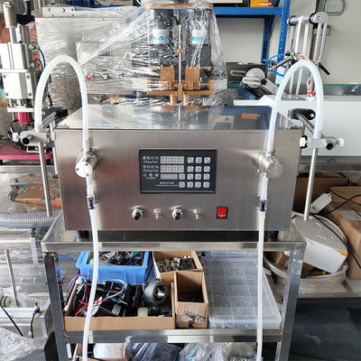Kleine flessenvulmachine Doppelkop wasmiddel vulmachine