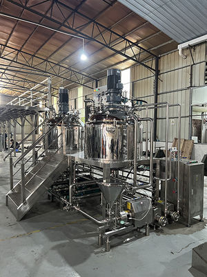 Vacuüm emulgerende mixer body cream lotion maken machine