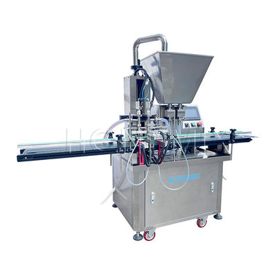 Automatische tandwielpomp badlotion Twee koppen vulmachine Pneumatisch voedingsmateriaal
