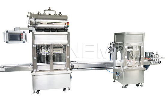 Automatische schroeifabricaten voor het vullen van cosmetische crèmes